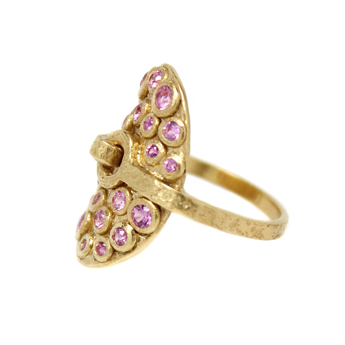 One-of-a-Kind Strapped Ring with Pink Tourmaline