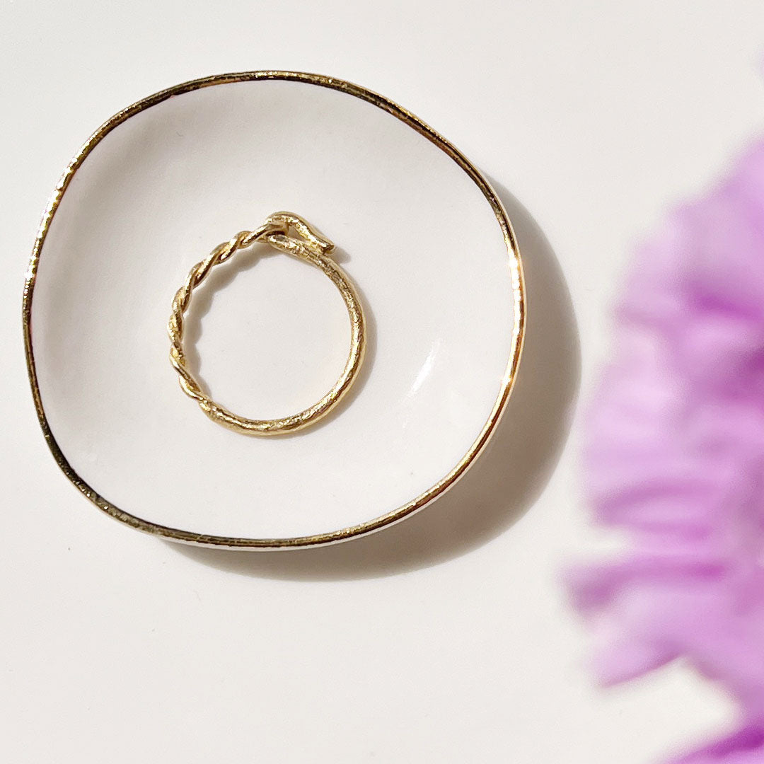 A Unique Twisted Gold Ring