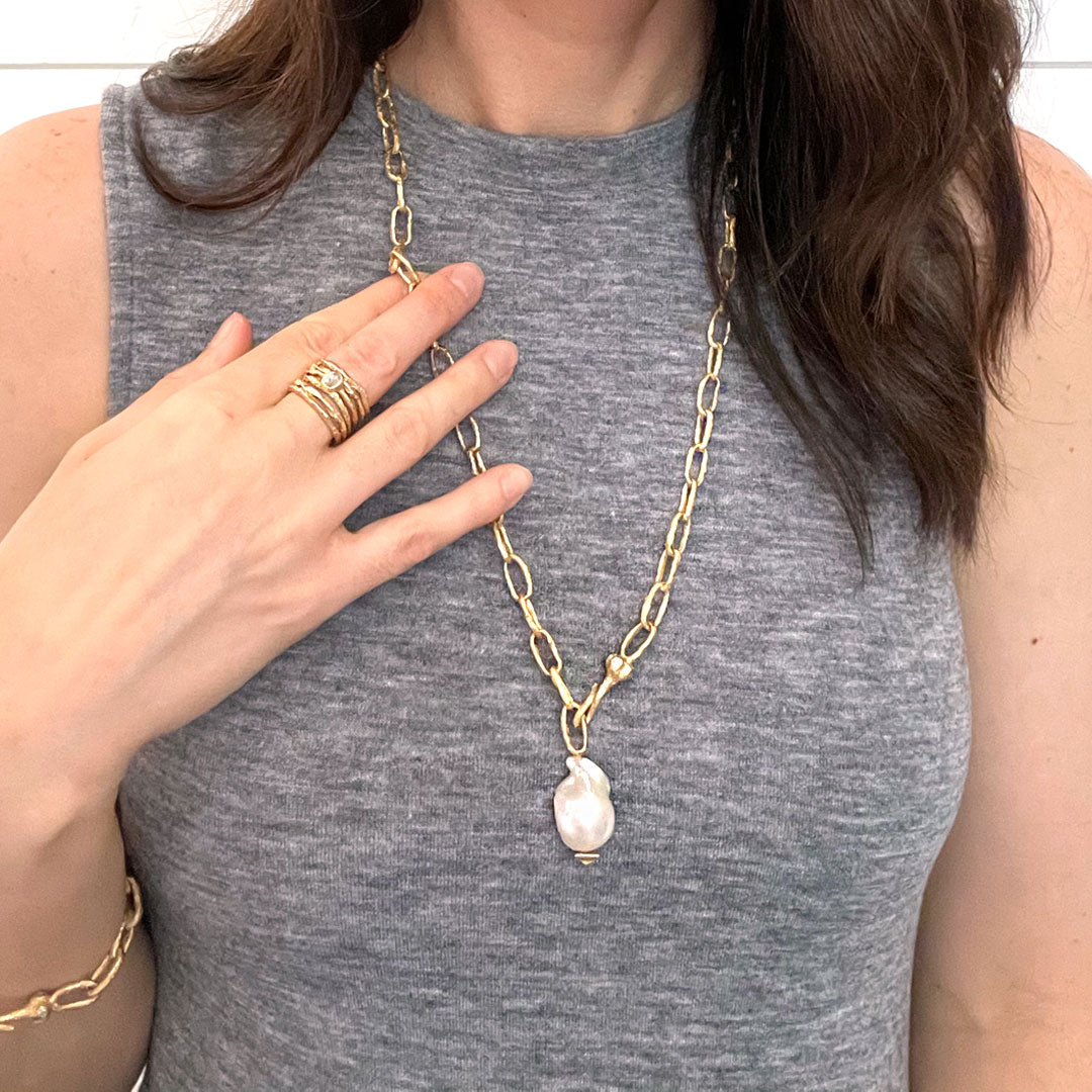 The Perfect Pearl Lariat Necklace