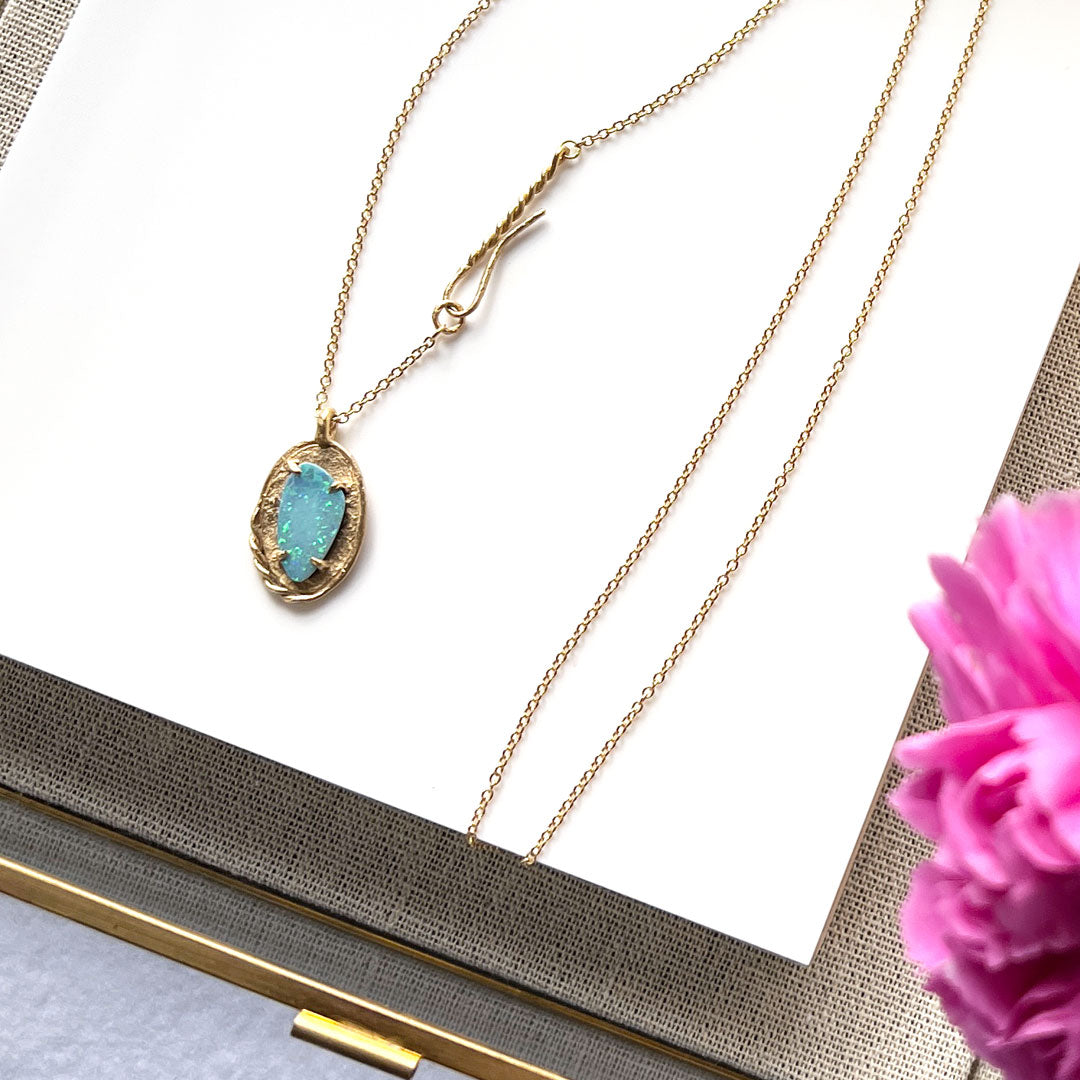 Unique Australian Opal Necklace