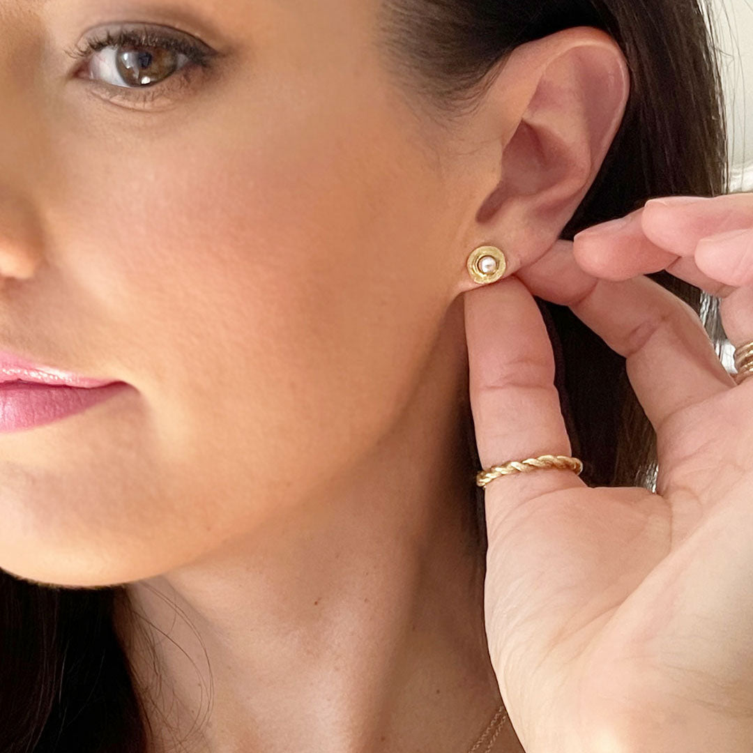 Mini Pearl Earrings