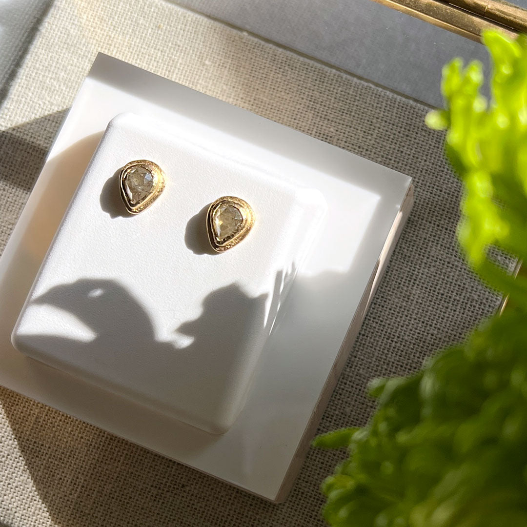 Classic Pear Shaped Diamond Earrings