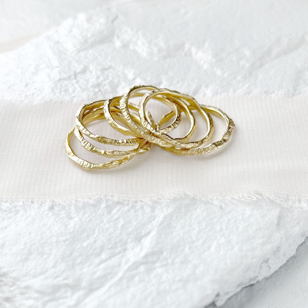 My Go-To Thin Gold Stacking Rings
