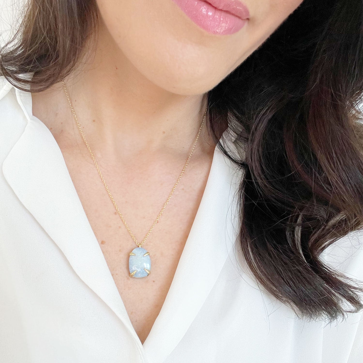 Pastel Opal Necklace For Easter