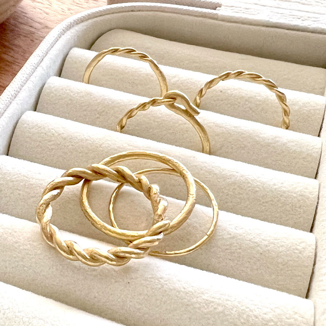 Gold Twist Rings & Their Companions