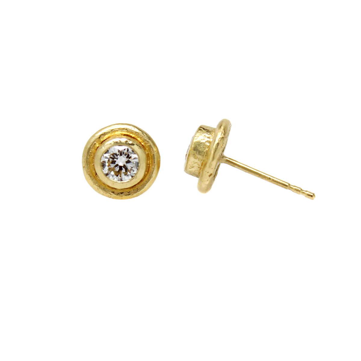 One-of-a-Kind Round Diamond Studs - .87 CTW