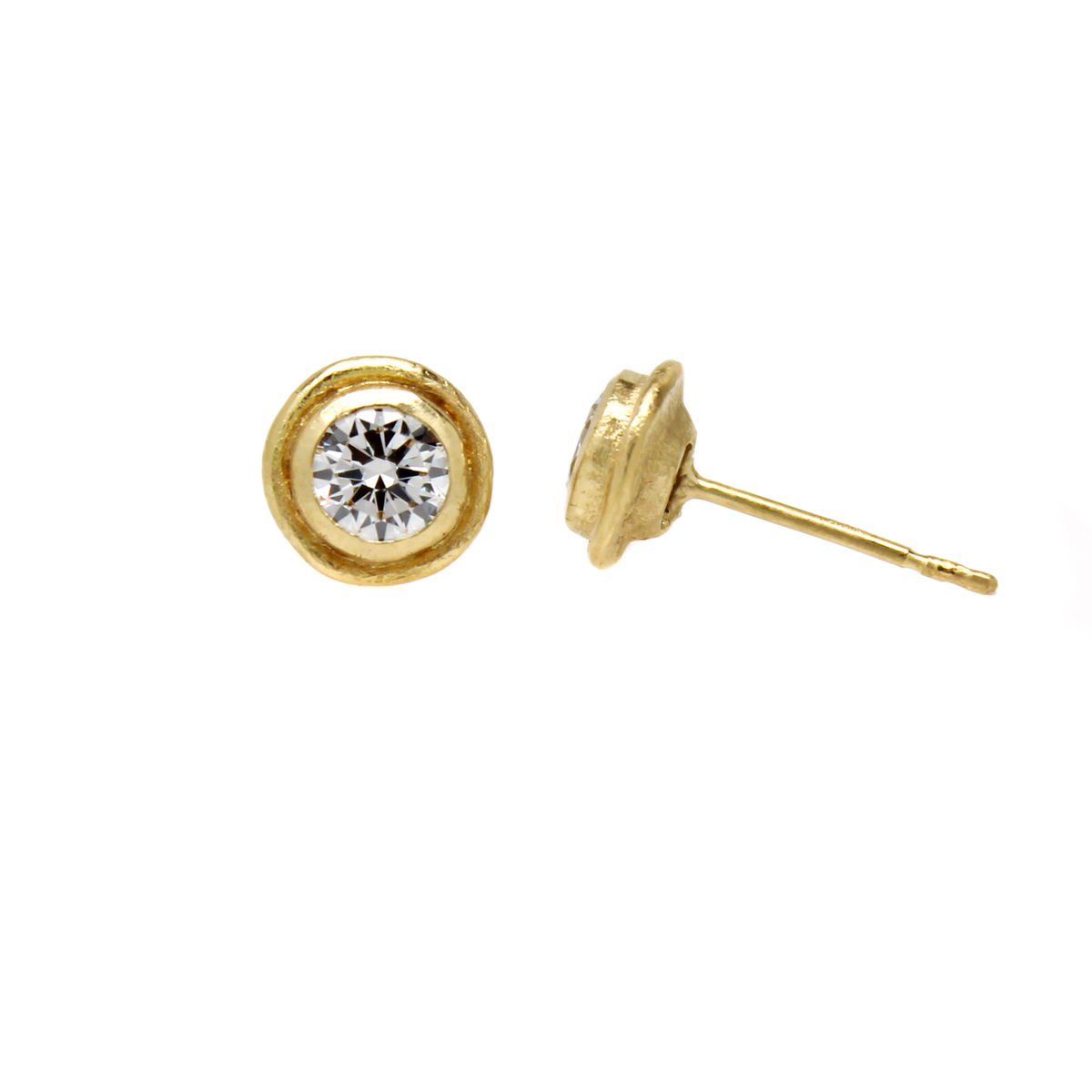 One-of-a-Kind Round Diamond Studs - 1.1 CTW