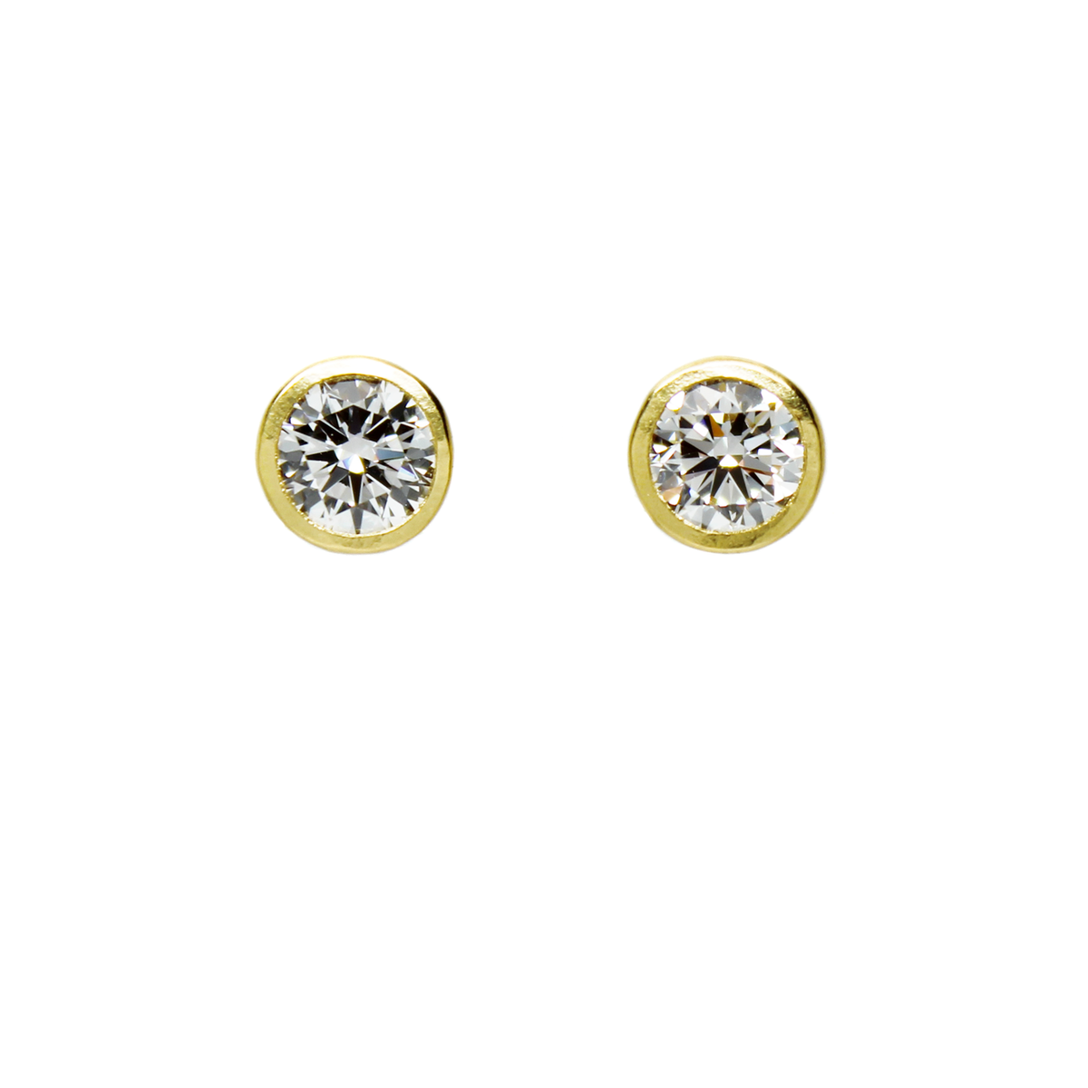 One-of-a-Kind Round Diamond Studs - 1.7 CTW