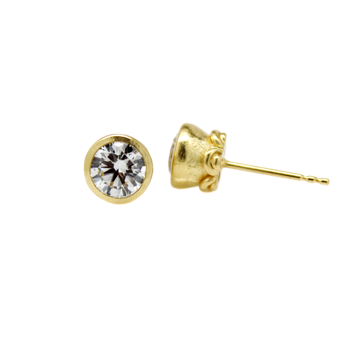 One-of-a-Kind Round Diamond Studs - 1.7 CTW