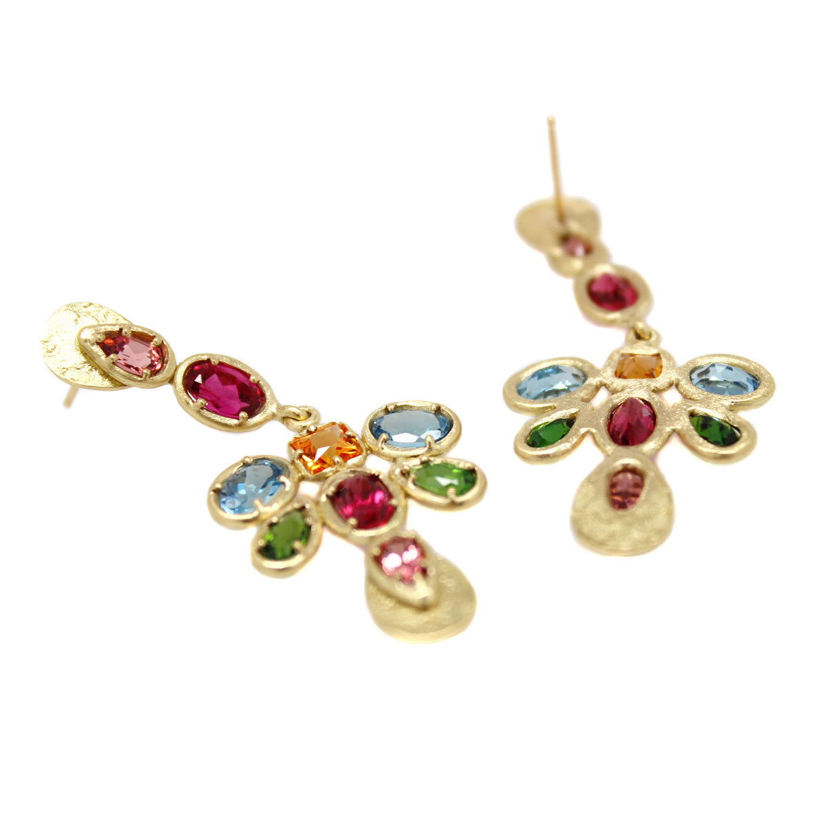 One-of-a-Kind Multi-Gem Chandelier Dangles
