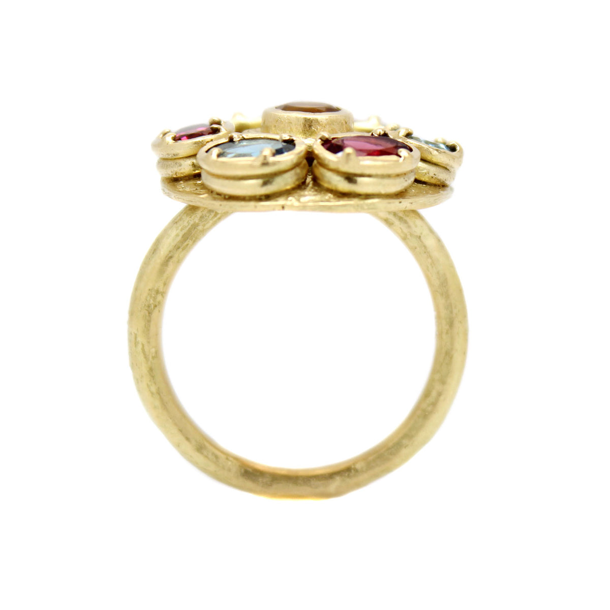 One-of-a-Kind Radial Gem Statement Ring