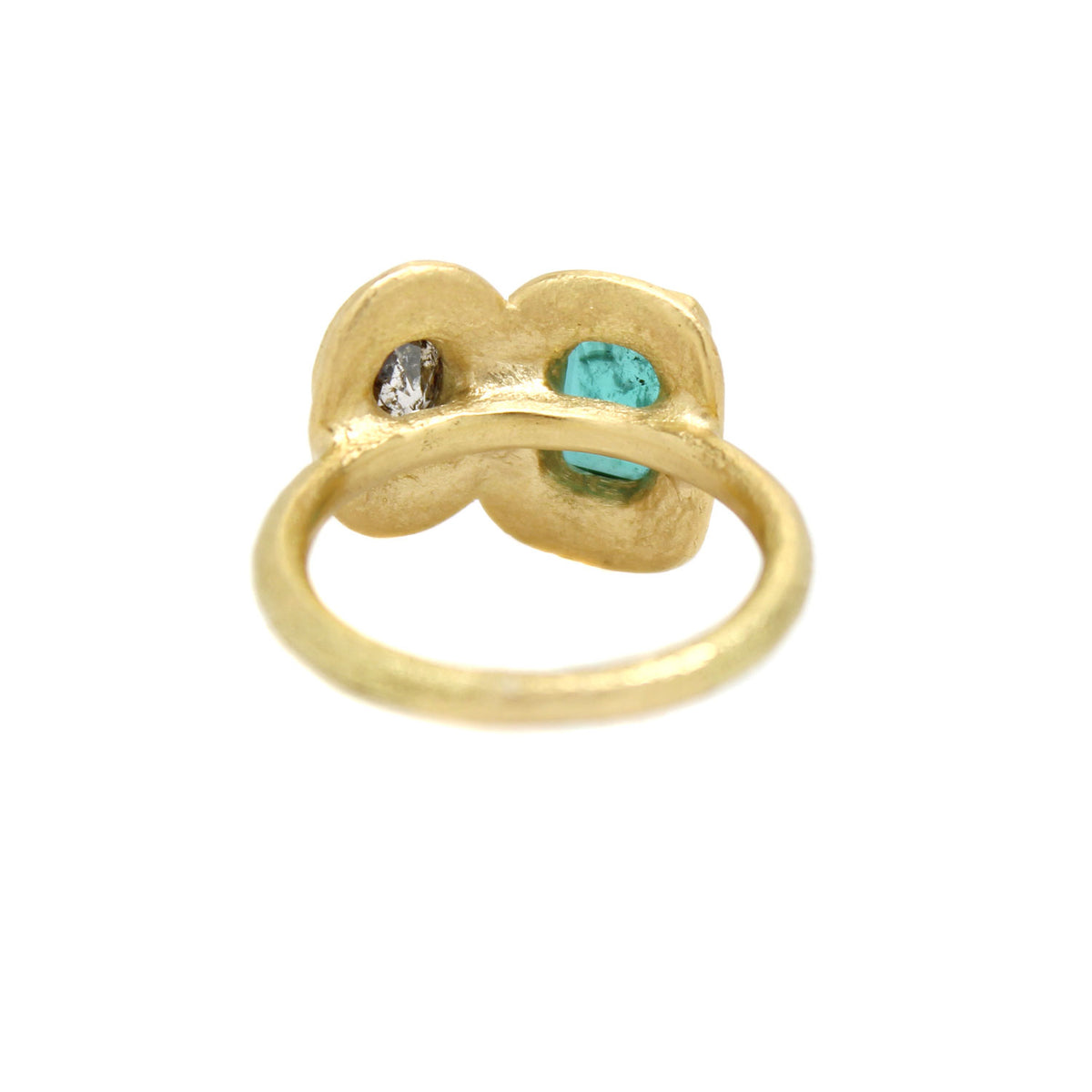One-of-a-Kind Toi et Moi Emerald & Diamond Ring