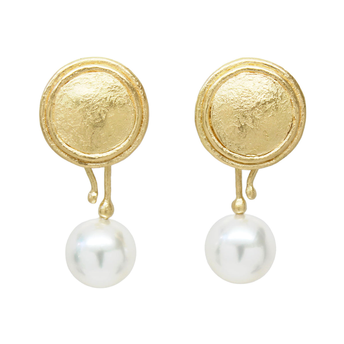 One-of-a-Kind Black Or White Interchangeable Pearl Drop Earrings