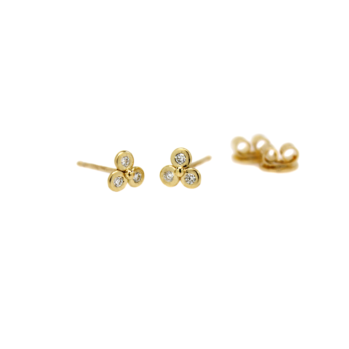 Diamond & Dot Cluster Studs