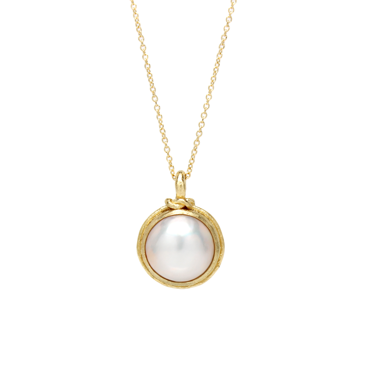 One-of-a-Kind Round Mabè Pearl Necklace