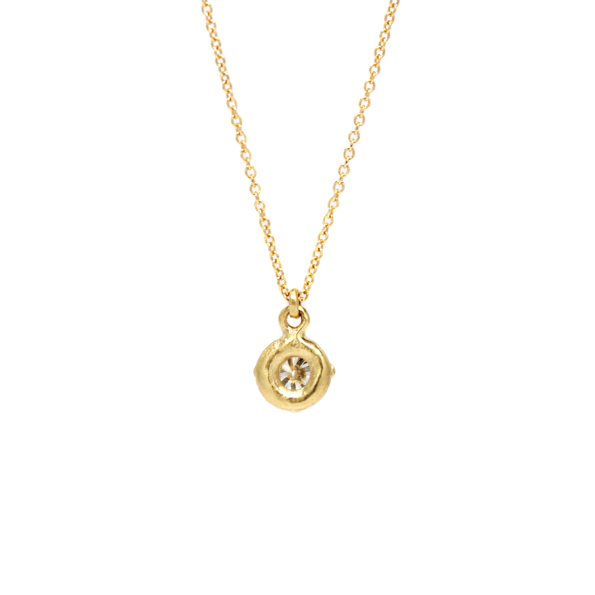 One-of-a-Kind Round Diamond Necklace