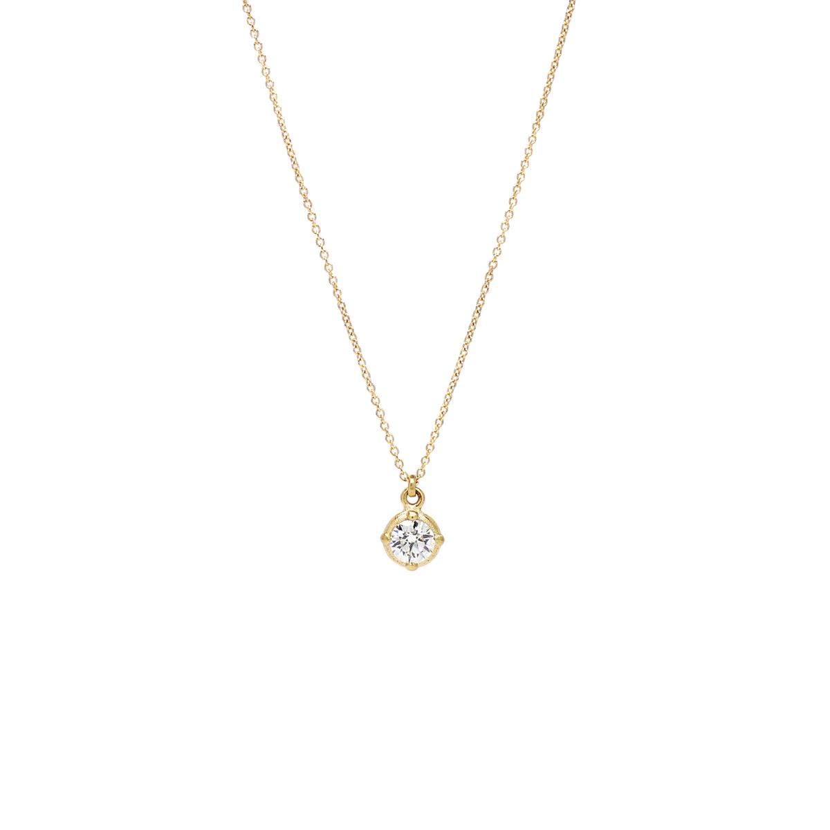 One-of-a-Kind Round Diamond Necklace