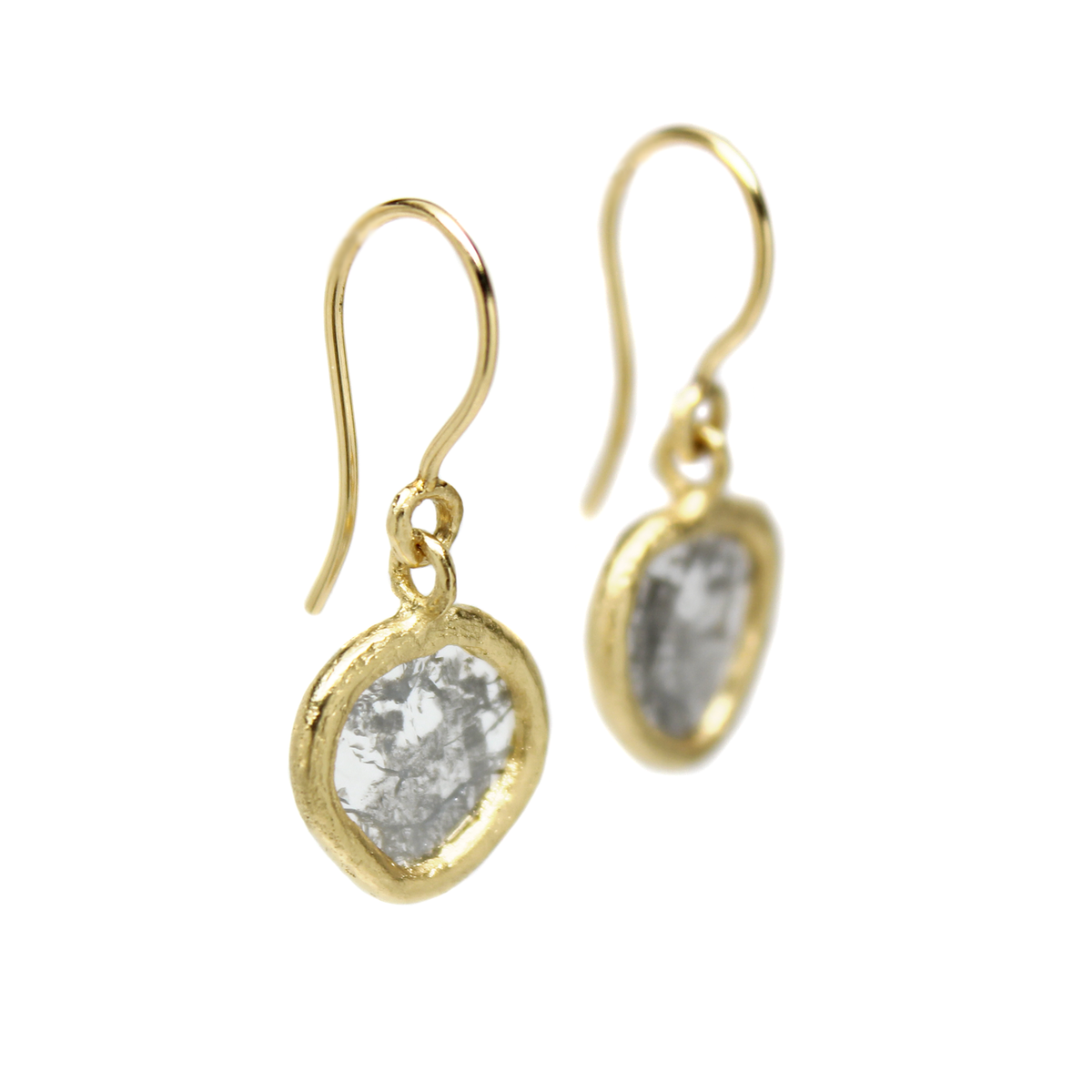 One-of-a-Kind Diamond Slice Dangles