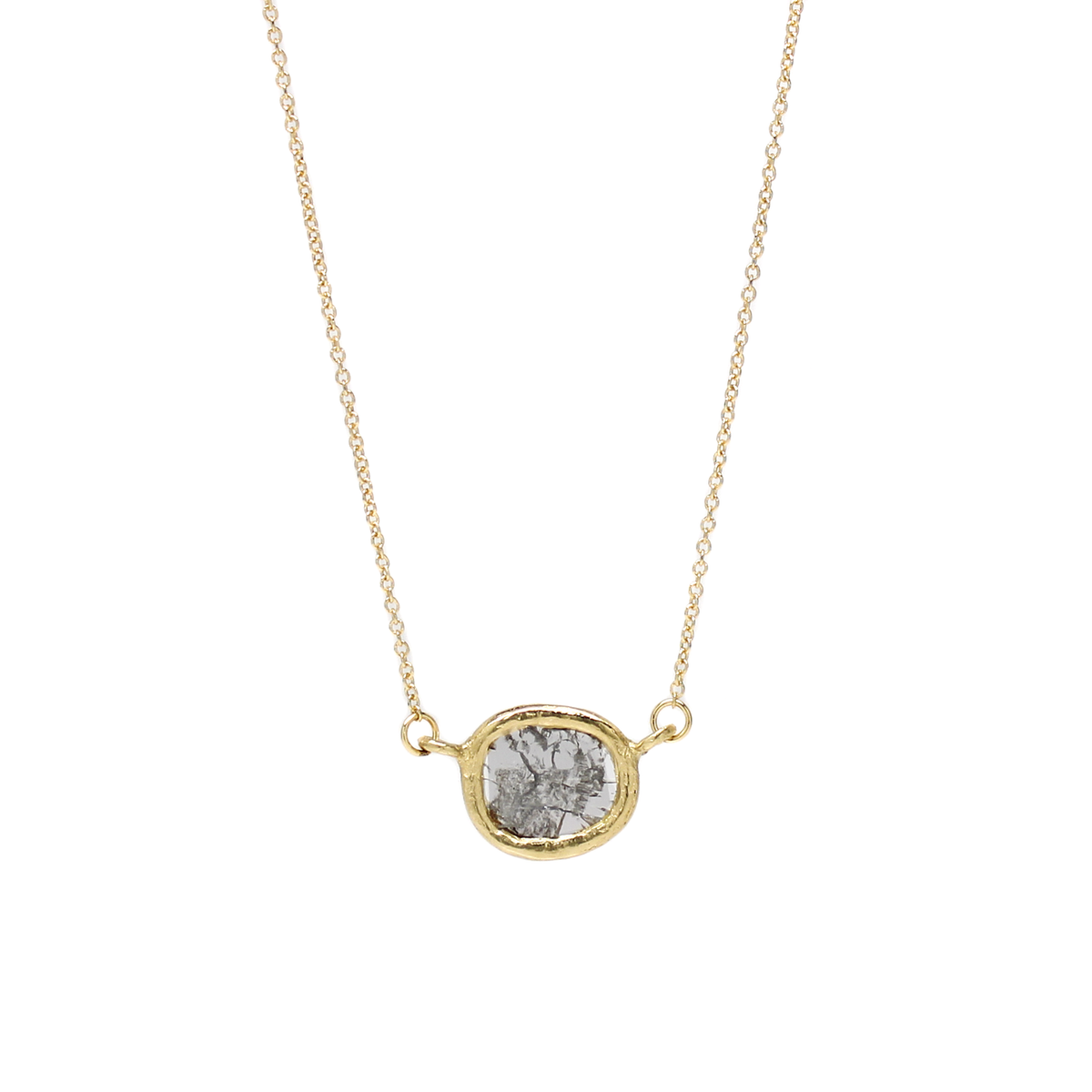 One-of-a-Kind Diamond Slice Necklace