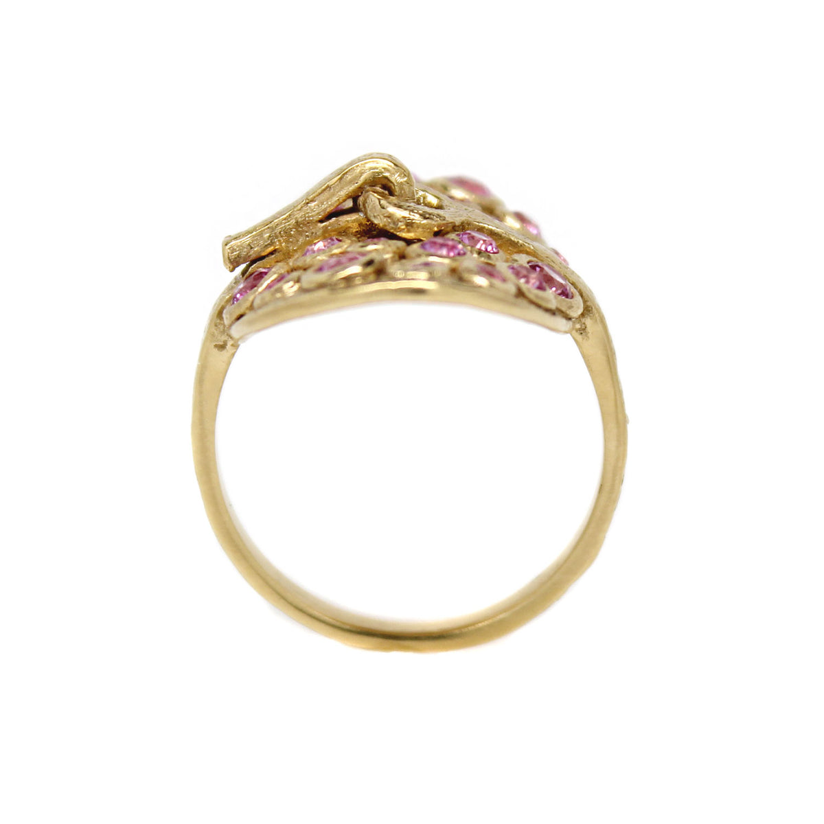 One-of-a-Kind Strapped Ring with Pink Tourmaline