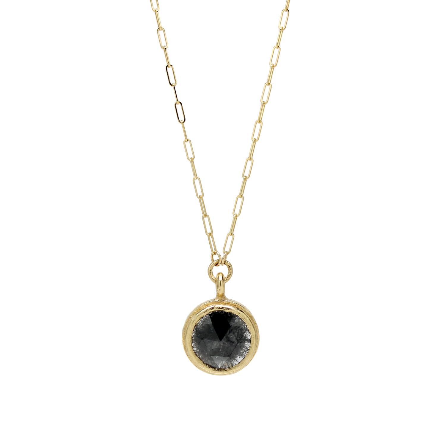 One-of-a-Kind Round Diamond Necklace - Amanda Hagerman Jewelry