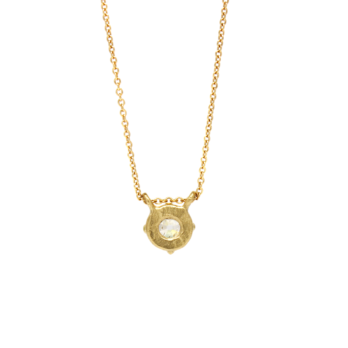 One-of-a-Kind Old Mine Cut Diamond Necklace