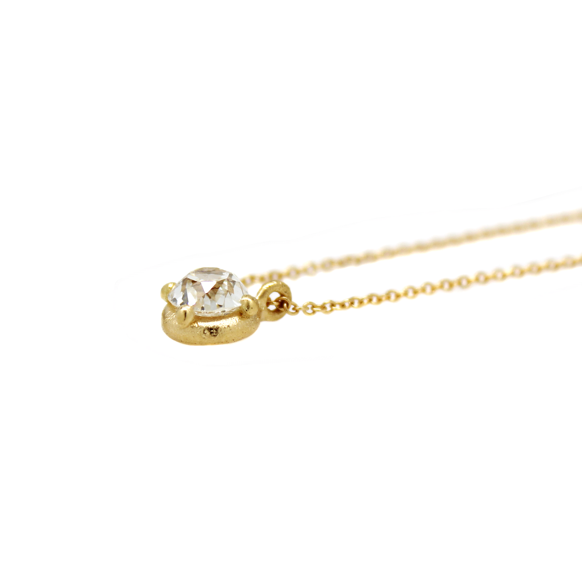 One-of-a-Kind Old Mine Cut Diamond Necklace