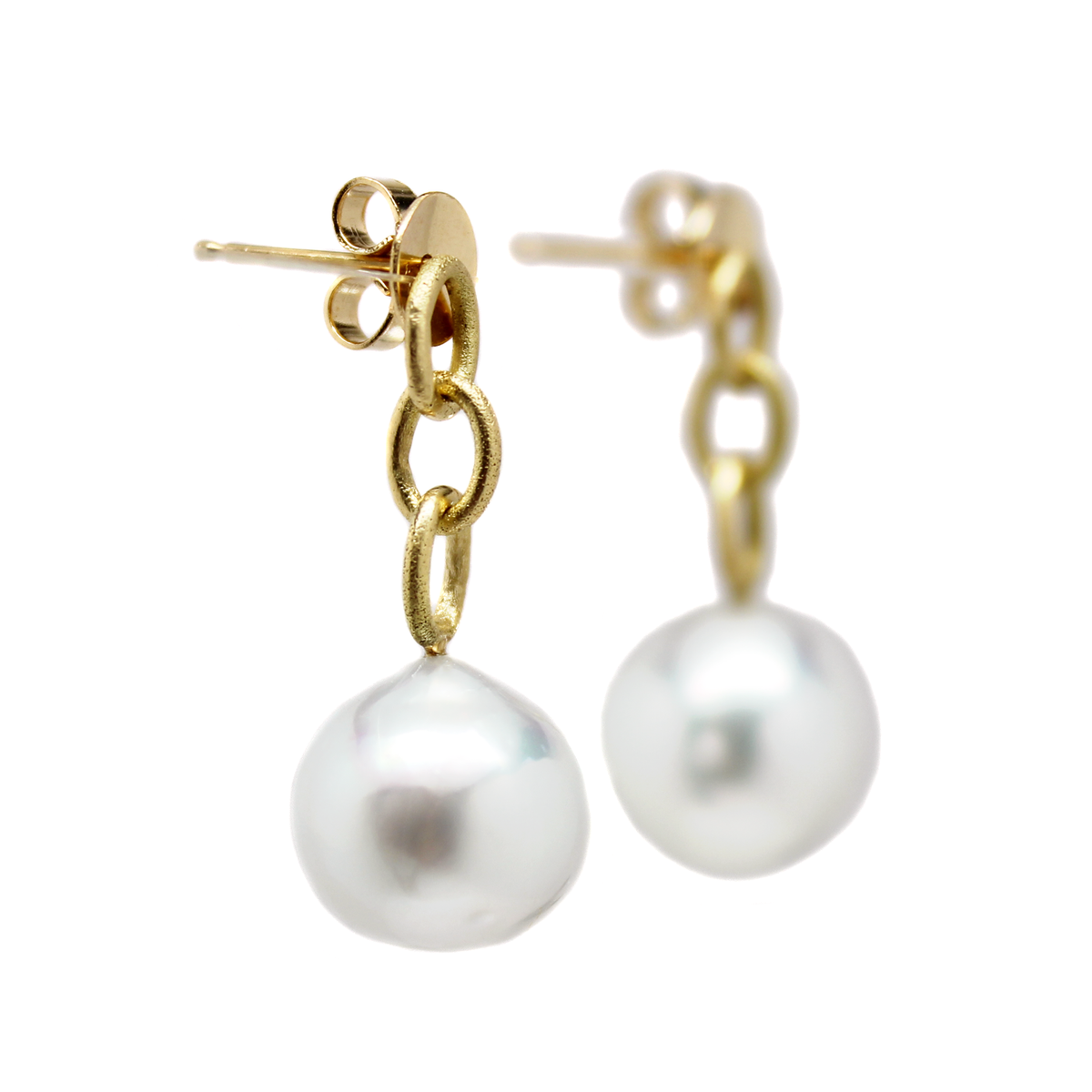 One-of-a-Kind Old World Three Link South Sea Pearl Drops