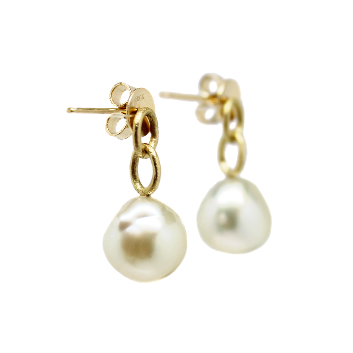 One-of-a-Kind Old World Two Link South Sea Pearl Drops