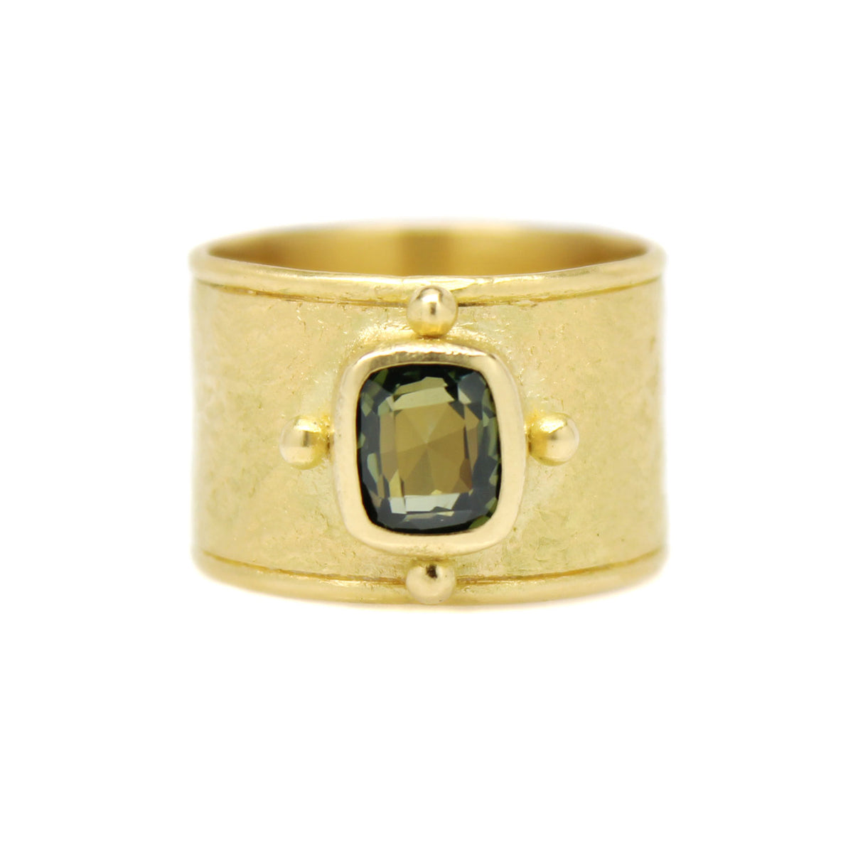 One-of-a-Kind Antique Green Sapphire Ring