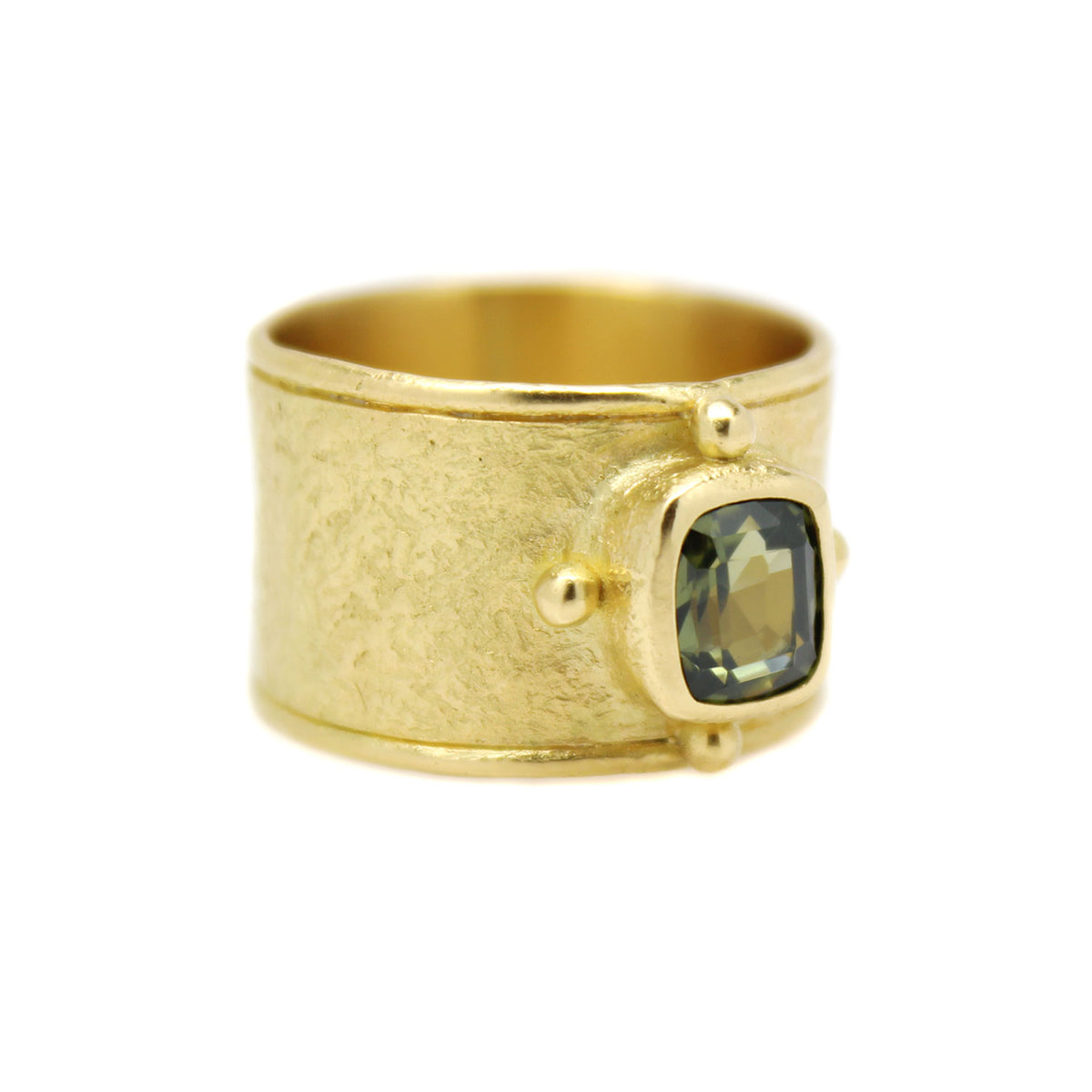 One-of-a-Kind Antique Green Sapphire Ring