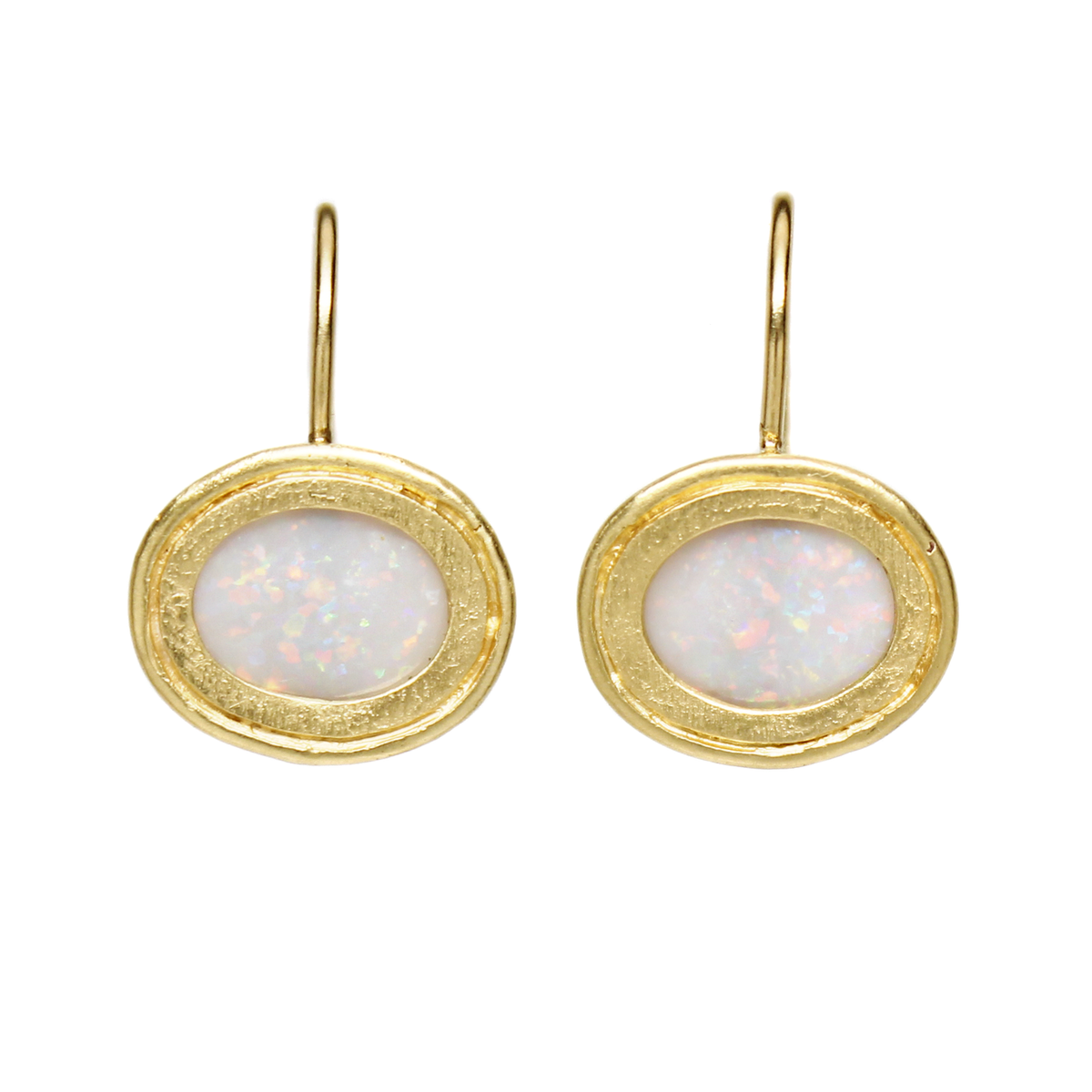 One-of-a-Kind Framed Opal Dangles