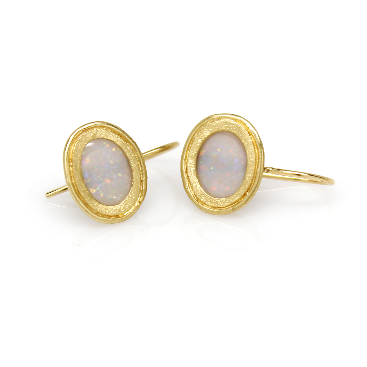 One-of-a-Kind Framed Opal Dangles