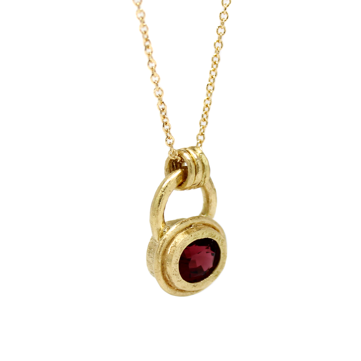 One-of-a-Kind Oval Rhodolite Garnet Necklace