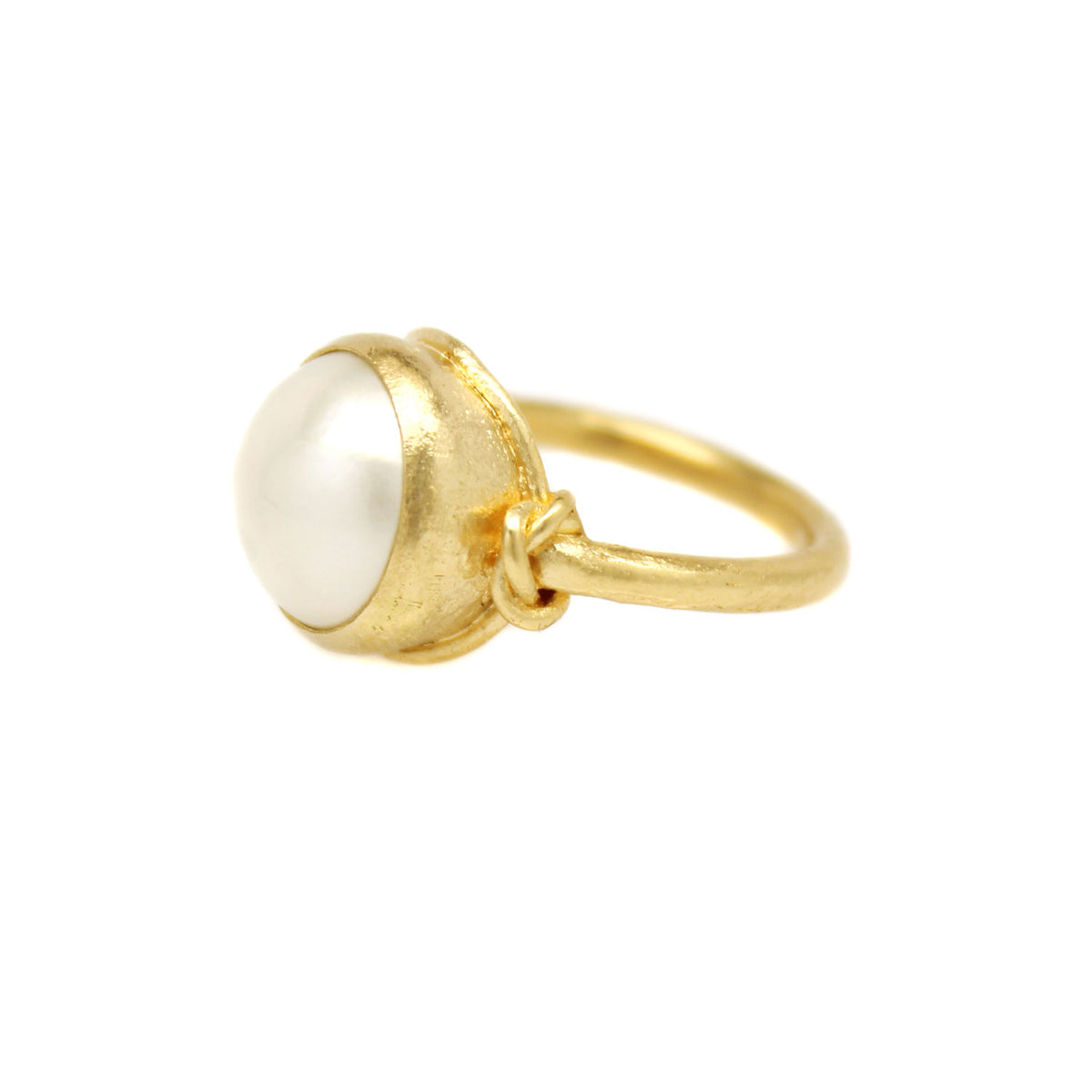 One-of-a-Kind Round Mabè Pearl Ring