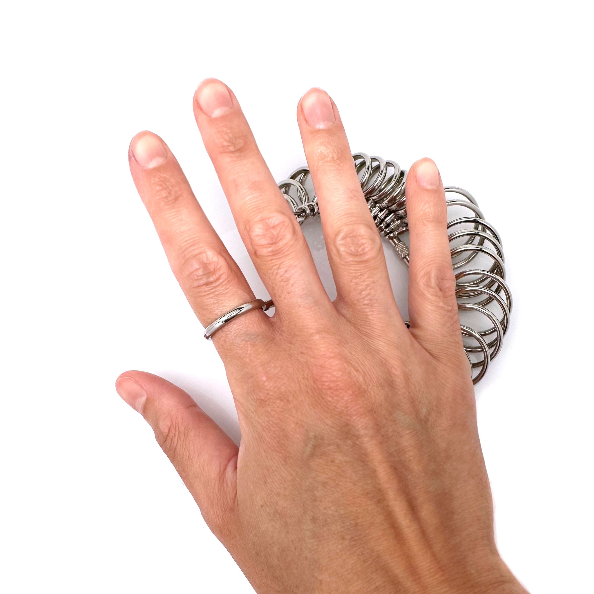 US Finger Size Measuring Gauge in Plastic or Metal Ring Sizer