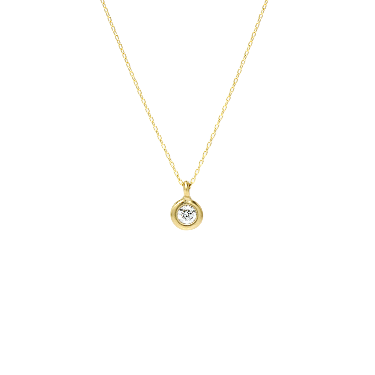 One-of-a-Kind Mini Round Diamond Necklace