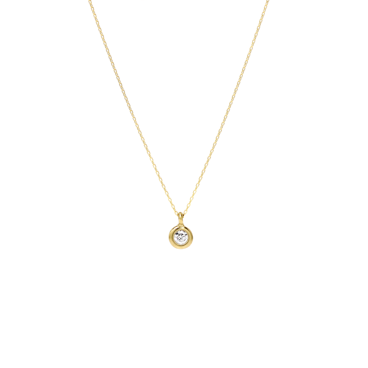 One-of-a-Kind Mini Round Diamond Necklace