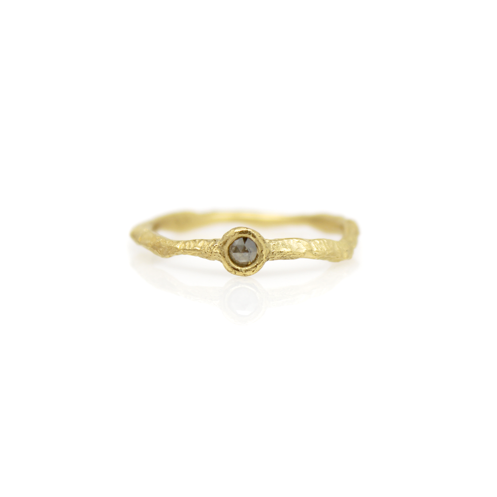 Caraté Thin Diamond Embedded Ring - Jade St. Clair